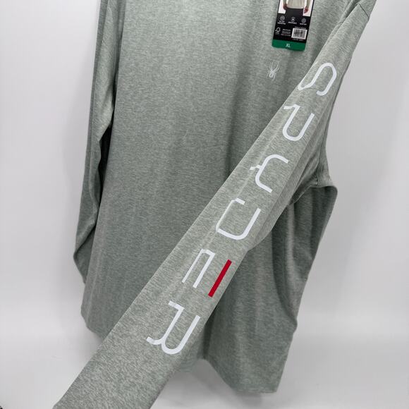 Spyder Swim Shirt Mens XL Green Long Sleeve Rash Guard Beach Pool Pullover NEW - Picture 6 of 10